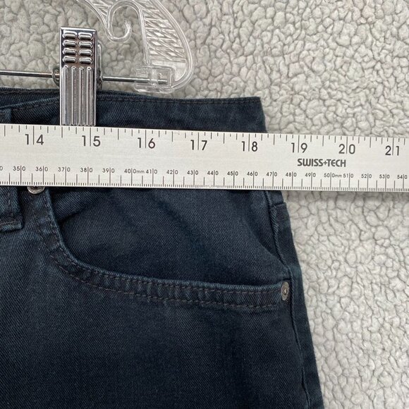 Style and Co Jeans Capris Womens 16 Denim Tummy Control Black Pockets Casual - Picture 2 of 9